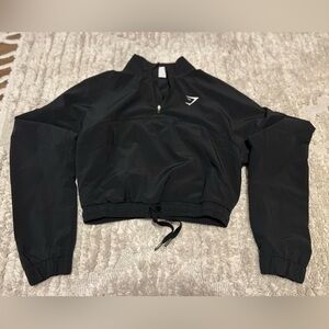 Gymshark Black Cropped Pull Over